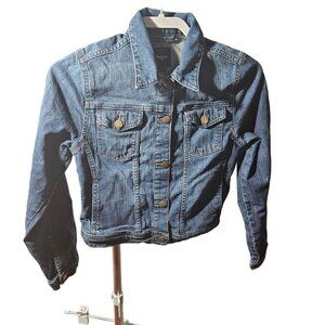 GapKids Denim Jacket XL 12yrs Blue Long Sleeve Button-Up Classic Style